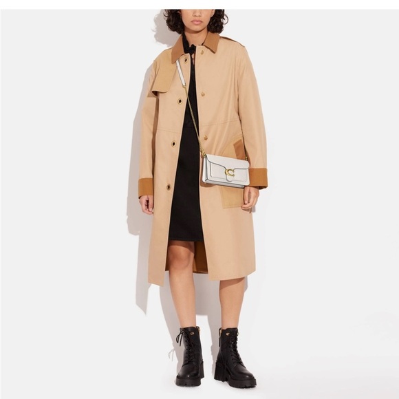 COACH Polished Pebble Leather Chain Clutch Tabby Crossbody shoulder bag handbag - Picture 16 of 16